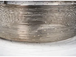 Kobolo Dekokranz Adventskranz aus Metall Silber mit Schale für 4 Kerzen