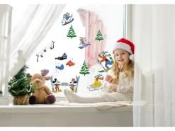 Komar Fenstersticker-Set Mickey Mouse Snowland 30 cm x 30 cm 12 Stück