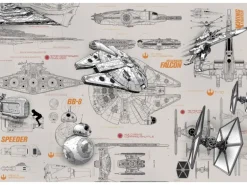 Komar Fototapete Star Wars Blueprints 368 cm x 254 cm FSC®