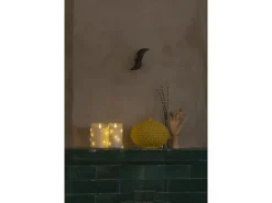 Konstsmide 14 LED Tropfen Echtwachskerze 3D Flamme silberfarbener Draht