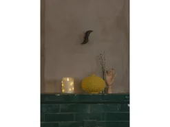 Konstsmide 14 LED Tropfen Echtwachskerze 3D Flamme silberfarbener Draht