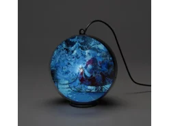 Konstsmide 3D Hologrammkugel Winterlandschaft 2 h Timer64 Dioden Innen (USB)