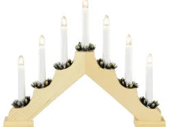 Konstsmide Holzleuchter Innen 7-flammig 230 V Natur