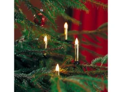 Konstsmide Kerzen-Lichterkette 20 Lichter Gold Gefrostet