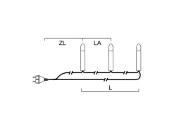 Konstsmide Kerzen-Lichterkette 40 Lichter Klar