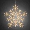 Konstsmide LED Acryl Schneeflocke 90 warmweiße LEDs 8 Funktionen innen und außen