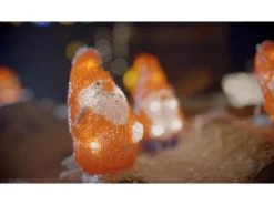 Konstsmide LED Acryl Weihnachtsmann 5er-Set 40 Dioden Warmweiß
