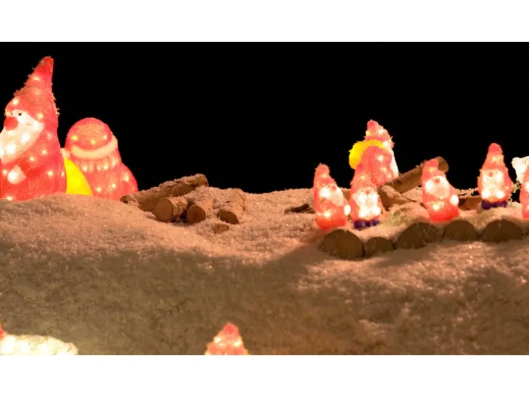 Konstsmide LED Acryl Weihnachtsmann 5er-Set 40 Dioden Warmweiß