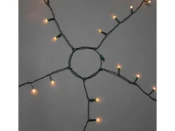 Konstsmide LED Baummantel 5 Stränge mit 40 bernsteinfarbene Dioden mit Ring Ø 8