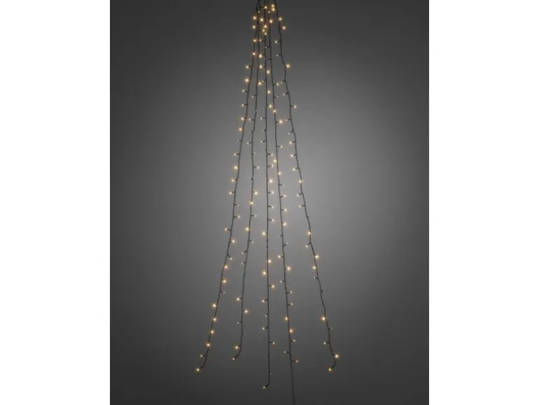 Konstsmide LED Baummantel mit Ring 200 bernsteinfarbene LEDs innen