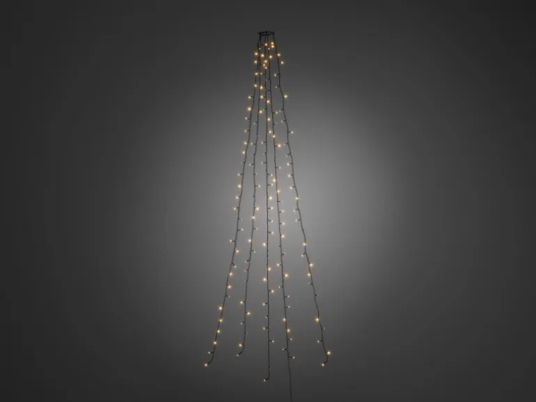 Konstsmide LED Baummantel mit Ring 200 bernsteinfarbene LEDs innen