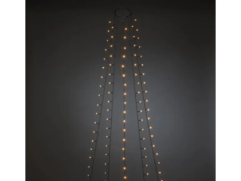 Konstsmide LED Baummantel mit Ring Ø 11, 5 cm 50 Bernsteinfarbene Dioden