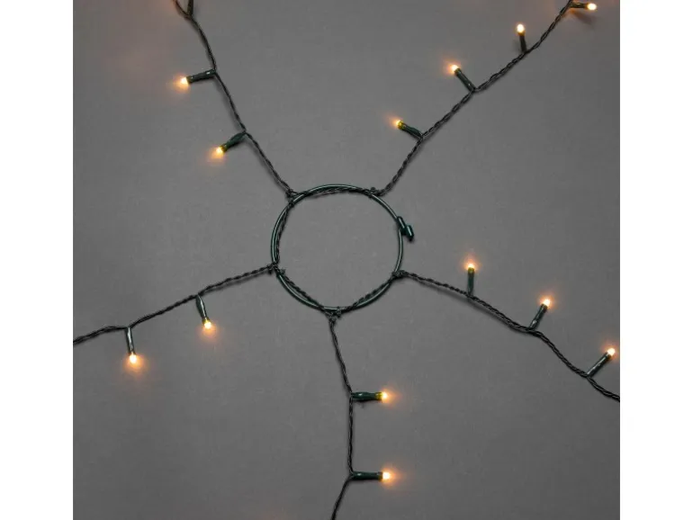 Konstsmide LED Baummantel mit Ring Ø 11, 5 cm 50 Bernsteinfarbene Dioden