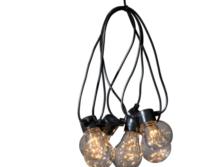 Konstsmide LED Biergartenkette mit LED Tropfen und 10 Leuchtmittel