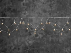 Konstsmide LED Dachrinnenkette Bogenform 96 Lichter Bernsteinfarben