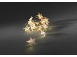 Konstsmide LED Dekokette Metallsterne Kupfer 20 Warmweiß