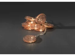 Konstsmide LED Dekokette Metalltaler Kupfer 10 Warmweiß