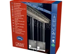 Konstsmide LED Eisregen Lichtervorhang 200 Lichter Bernsteinfarben 24 V