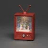 Konstsmide LED Fernseher mit 3 Schneemännern 1 LED Warmweiß