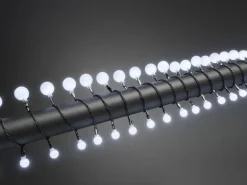 Konstsmide LED Globelichterkette Rund 80 Groß&Klein Kaltweiß