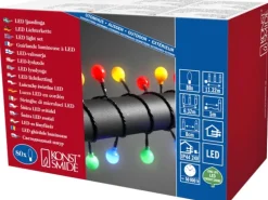 Konstsmide LED Globelichterkette Rund 80 Groß Bunt