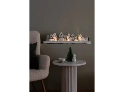 Konstsmide LED Holzsilhouette Dorf 10 Warm-Weiße Dioden