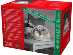 Konstsmide LED Holzsilhouette Häuser und Rentiere