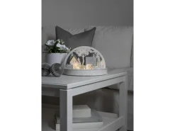 Konstsmide LED Holzsilhouette Häuser und Rentiere