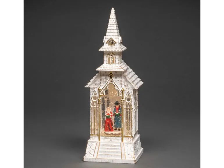 Konstsmide LED Kirche Weiß 1 LED Warmweiß