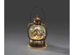 Konstsmide LED Kugellaterne Weihnachtskrippe Warmweiß innen