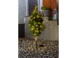 Konstsmide LED Lichterkette 40 warmweiße LEDs schwarzes Kabel innen und außen