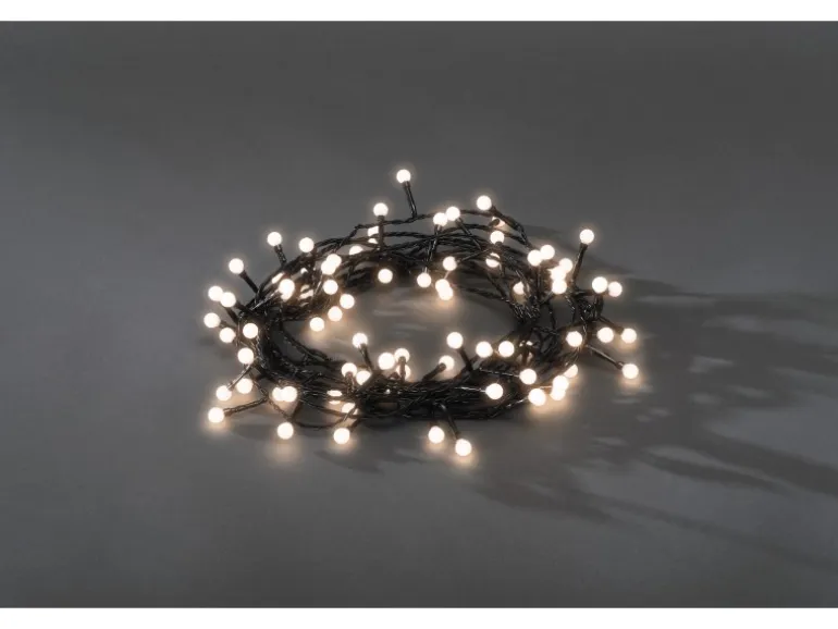 Konstsmide LED Lichterkette Globes 80 warmweiße LEDs innen und außen