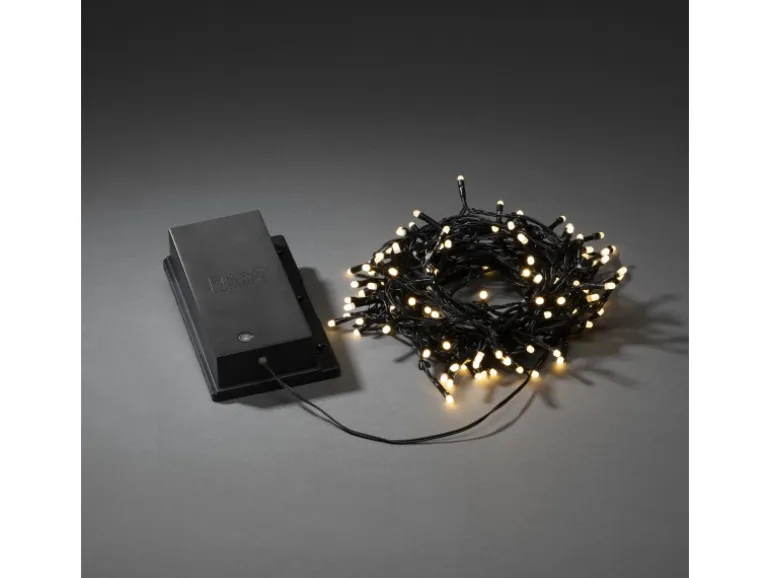 Konstsmide LED Lichterkette mit an/aus Schalter 120 gefrostete Dioden Außen IP44