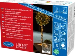 Konstsmide LED Lichterkette 160 bernsteinfarbene LEDs innen und außen