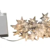 Konstsmide LED Lichterkette Acryl Stern 40 warmweiße LEDs Timer innen