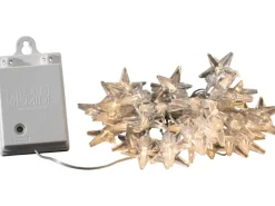Konstsmide LED Lichterkette Acryl Stern 40 warmweiße LEDs Timer innen