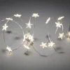 Konstsmide LED Lichterkette transparente Sterne 20 warmweiße LEDs