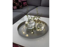 Konstsmide LED Lichterkette transparente Sterne 20 warmweiße LEDs