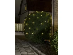 Konstsmide LED Lichternetz gefrostete Dioden mit Lichtsensor und Timer Außen