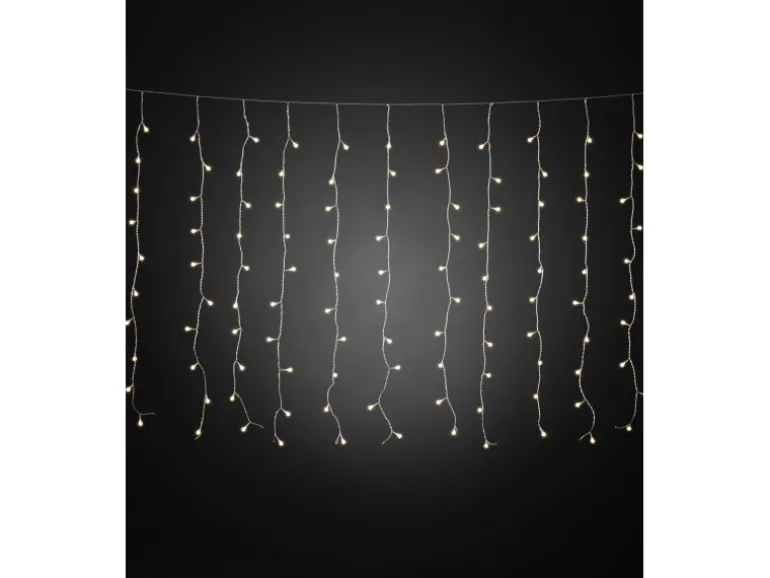 Konstsmide LED Lichtervorhang Globes 200 warmweiße LEDs innen und außen