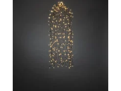 Konstsmide LED Lichtervorhang "Qualle" Schwarz 400 Warm-Weiße Dioden Außen IP44