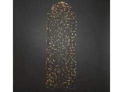 Konstsmide LED Lichtervorhang "Qualle" Schwarz 900 Warm-Weiße Dioden Außen IP44