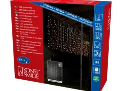 Konstsmide LED Lichtervorhang Globes 400 warmweiße LEDs innen und außen