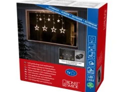 Konstsmide LED Lichtervorhang 3 kleine und 4 große Sterne