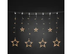 Konstsmide LED Lichtervorhang 3 kleine und 4 große Sterne