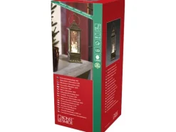 Konstsmide LED Schneelaterne Eckig Warmweiß Schneemänner