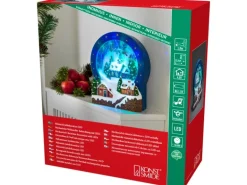 Konstsmide LED Szenerie Dorf Glas 9 Lichter Bunt