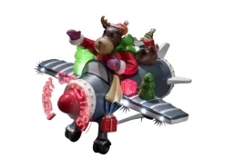 Konstsmide LED Szenerie "Rentier im Flugzeug"Animation batteriebetrieben