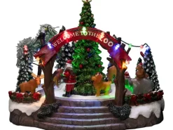 Konstsmide LED Szenerie Weihnachtszoo mit Musik 19 Dioden