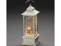 Konstsmide LED Wasserlaterne Weihnachtsmann mit Hund 1 LED Warmweiß